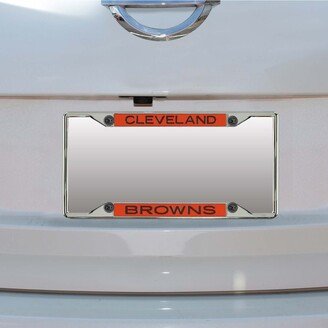 Stockdale Multi Cleveland Browns Mirror with Color Letters Wordmark License Plate Frame