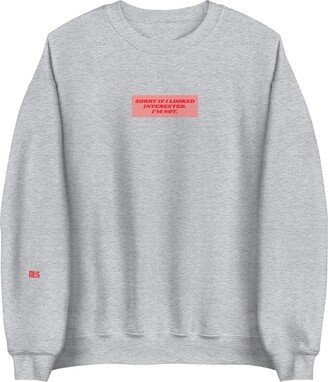 Nus Not Interested Sweatshirt - Grey