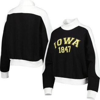 Women's Gameday Couture Black Iowa Hawkeyes Make it a Mock Sporty Pullover Sweatshirt