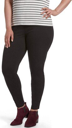 Women's Ultra Soft High Waist Denim Leggings In Black