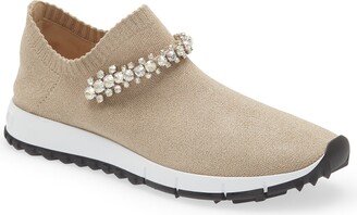 Verona Crystal Embellished Knit Sneaker