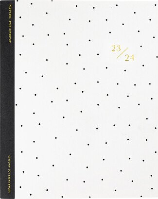 Sugar Paper 2023-2024 Academic Planner White/Black Dots