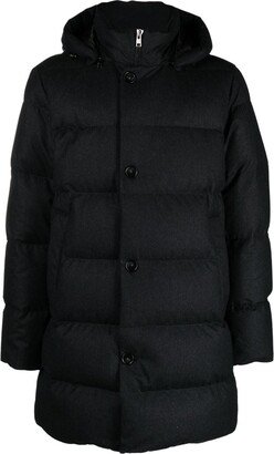 Detachable-Hood Quilted Padded Coat