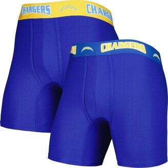 Men's Concepts Sport Royal, Gold Los Angeles Chargers 2-Pack Boxer Briefs Set - Royal, Gold