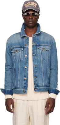 Blue Mid-Washed Denim Jacket