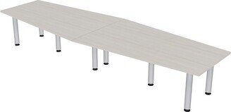 Skutchi Designs, Inc. 12 Ft Hexagon Irregular Conference Table With Power And Data Post Legs