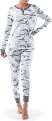 Women's and Pus Therma Long Underwear Heney Top and Pant Set