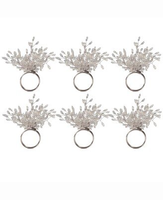 Beaded Burst Napkin Ring, Set of 6