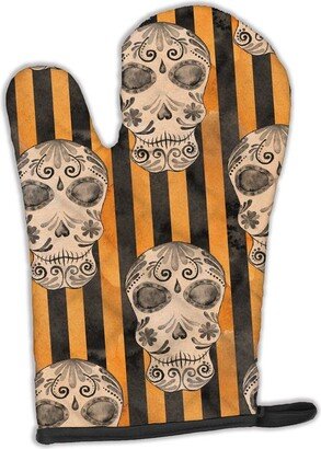 Watecolor Halloween Day of the Dead Head Oven Mitt