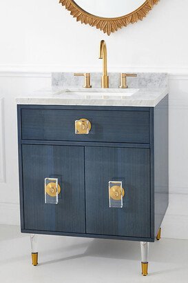 Tracey Boyd Lacquered Regency Powder Bathroom Vanity-AA