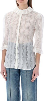 Ruffled Lace Detailed Blouse