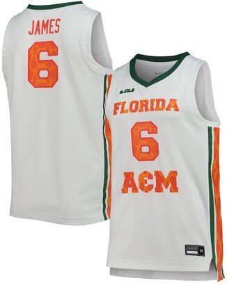 Men's x LeBron James White Florida A&M Rattlers Replica Basketball Jersey