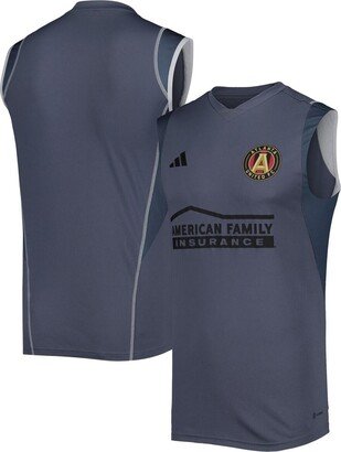 Men's Gray Atlanta United Fc 2023 On-Field Sleeveless Training Jersey