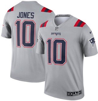 Men's Mac Jones Gray New England Patriots Inverted Legend Jersey