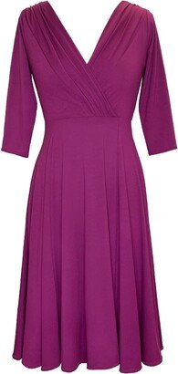 Alie Street London Annie Dress In Boysenberry Pink