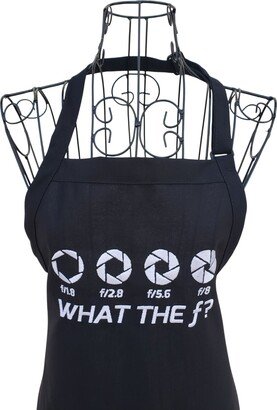 Funny What The F-stop Embroidered Apron For Photographer Lovers
