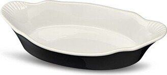 Ceramic Au Gratin Baking Dishes, Set of 6, 12 oz, Black