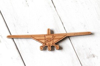 Cessna 150 Magnet, Wooden, Laser Cut, Front View, Pilot Gift, Private Plane, Airplane Ornament