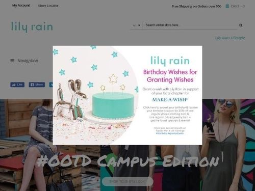 Lily Rain Promo Codes & Coupons