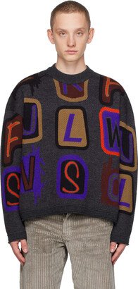 Multicolor Letter Sweater