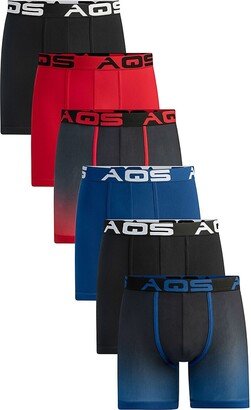 AQS 6-Pack Assorted Ombre Boxer Briefs-AB