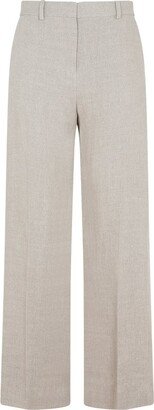 Mid-Waist Straight Trousers