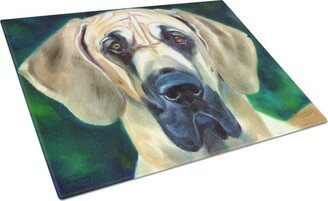 7444LCB Great Dane Lookin At You Glass Cutting Board