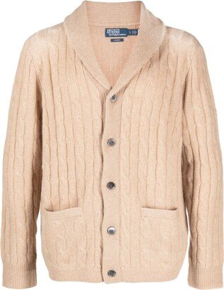 Cable-Knit Cashmere Cardigan-AB