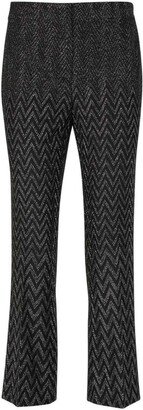 Zigzag Cropped Pants