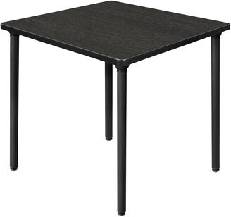 Kee 30 Square Folding Breakroom Table- Ash Grey/ Black
