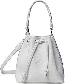 Callista Micro Leather Bucket Bag