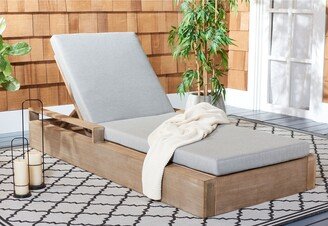 Couture Lanai Wood Chaise Lounge Chair - 37 IN W x 78 IN D x 15-34 IN H