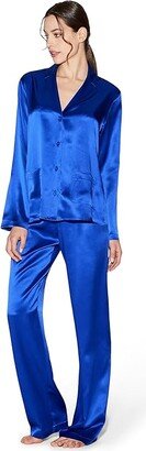 Silk Long Pajamas (Yves Klein) Women's Pajama Sets