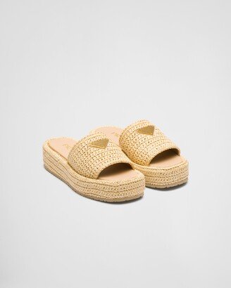 Crochet Flatform Slides