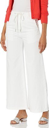 Women's Wide Leg Drawstring Trouser Cropped Pant-AA