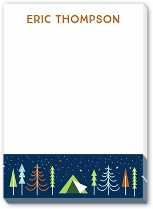 Notepads: Camper Notes 5X7 Notepad, Blue, Matte