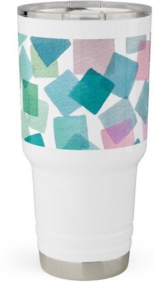 Travel Mugs: Confetti Party - Spring Pastel Travel Tumbler, 30Oz, Multicolor