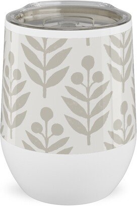 Travel Mugs: Lotti Quiet Stainless Steel Travel Tumbler, 12Oz, Beige