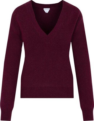 V-Neck Long-Sleeved Jumper-AQ