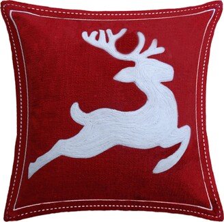 Vibhsa Chicos Home Reindeer Decorative Pillow,20 x 20