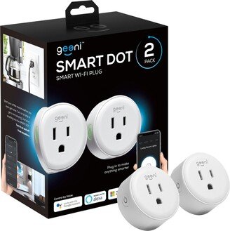 Geeni Dot Smart Wi-Fi Outlet Plug, White, (2 Pack) â No Hub Required â Works with Amazon Alexa and Google Assistant, Requires 2.4 GHz Wi-Fi - Whit