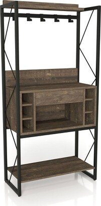 Orella Rustic Baker's Rack Reclaimed Oak - miBasics