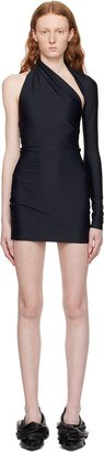 Black Single Sleeve Minidress