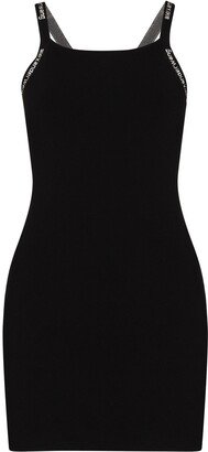 Logo-Tape Sleeveless Minidress