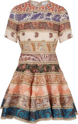 Devi Printed Linen Mini Dress