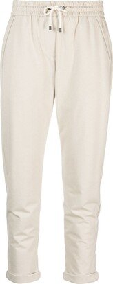 Monili bead-embellished track pants