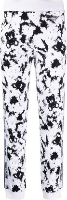 Teddy-Bear print track pants