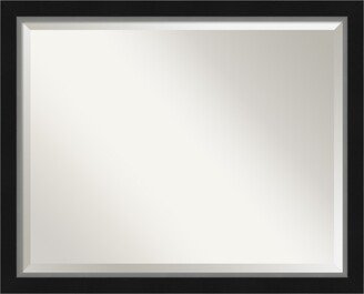 Eva Silver-tone Framed Bathroom Vanity Wall Mirror, 31.12 x 25.12
