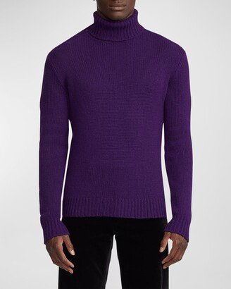 Men's Cashmere Turtleneck Sweater-AA