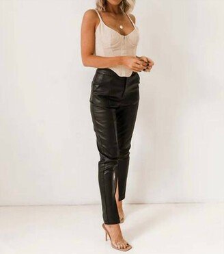 The Foxy Kind Leather Is In Pant In Black